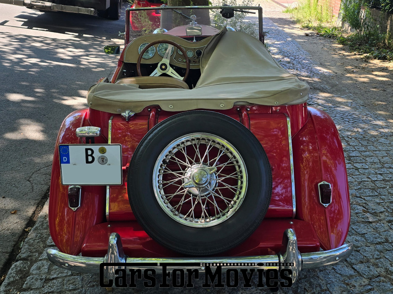 CarsForMovies | MG TD 1952 England Rot Beige Zivilfahrzeug Cabrio Berlin 6961 